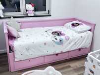 Cama Hemnes Rosa com 2 colchoes