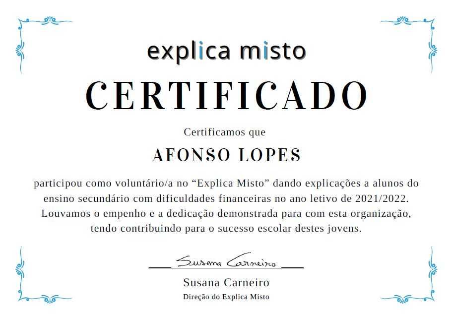 Explicações Ensino Secundário e Básico