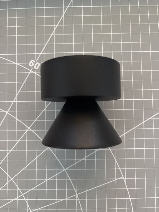 Świecznik dwustronny Ikea Stockholm 2025 - czarny, ciężki