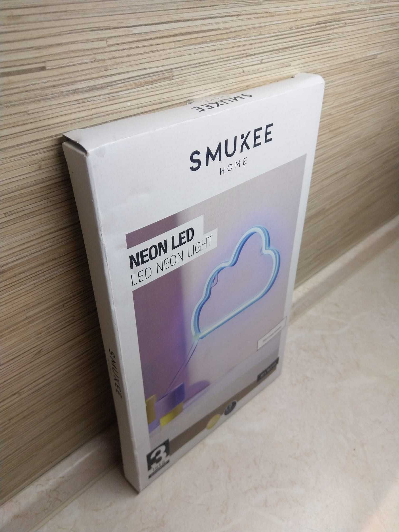 NOWA Neon Chmurka Led Dekoracja Ścienna Lampka USB SMUKEE