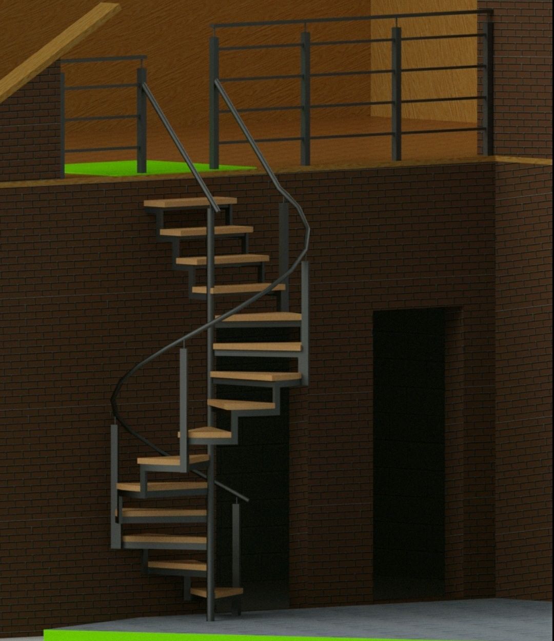 Сходи, каркас сходів, сходи гвинтові, лестница винтовая, проектування