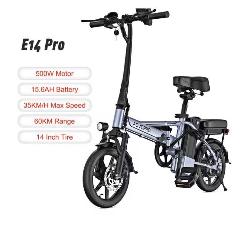 E14 PRO 500W 15,6 mAh zasięg 60 km