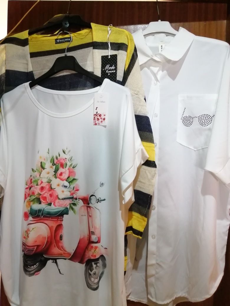 Blusa, camiseiro e casaco por 10€ cada