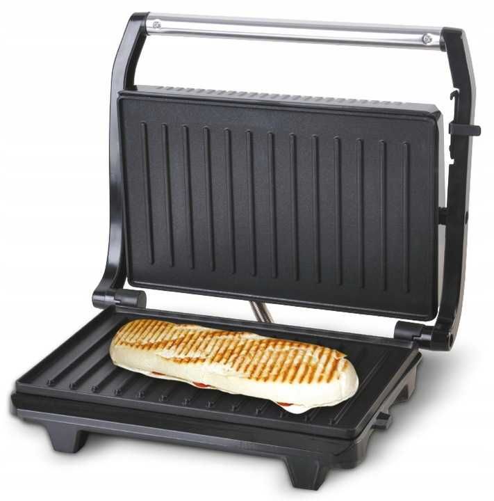 HIT Kontaktowy grill elektryczny Opiekacz 700 W do kanapek panini