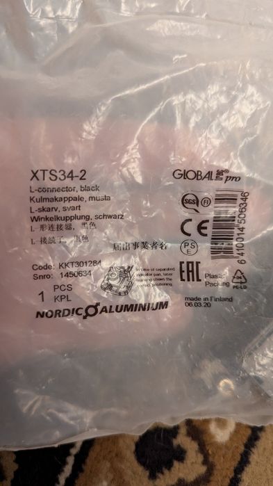 Łącznik kątowy GLOBAL TRAC PRO XTS34-2