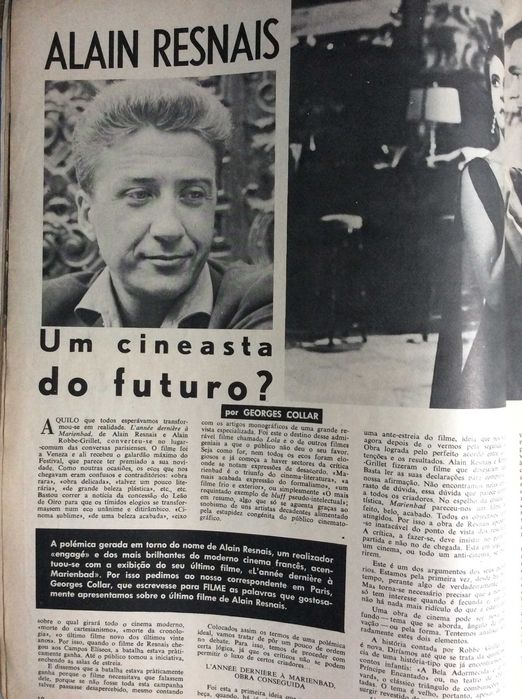 Filme, Revista Mensal de Cinema, Dezembro de 1961.