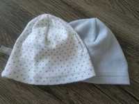 Bawełniane czapki niemowlęce 2pak dom. 56
