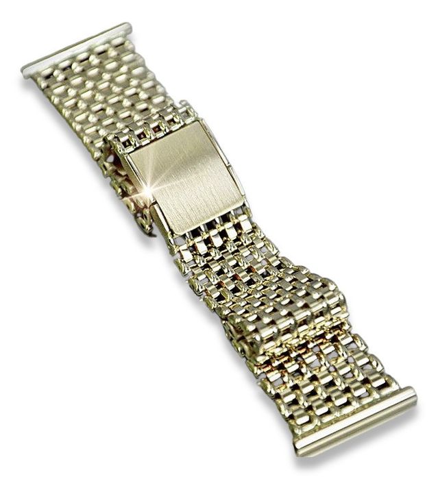 Złota bransoleta 14k 585 do zegarka męskiego mbw004y Poznań