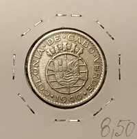 Cabo Verde - moeda de 1 escudo de 1949