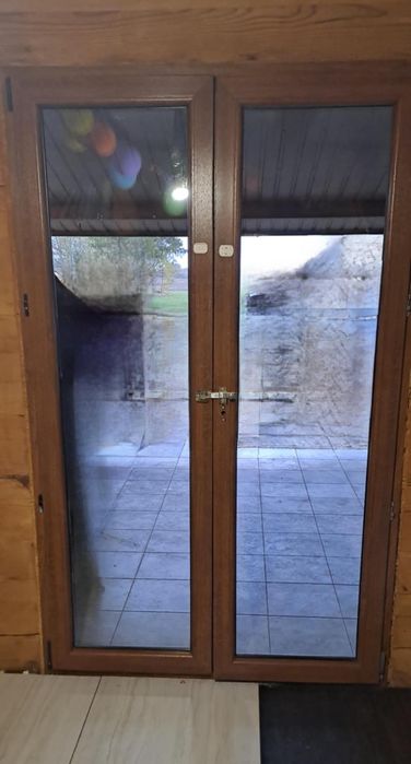 Drzwi tarasowe 130x208 uszkodzone