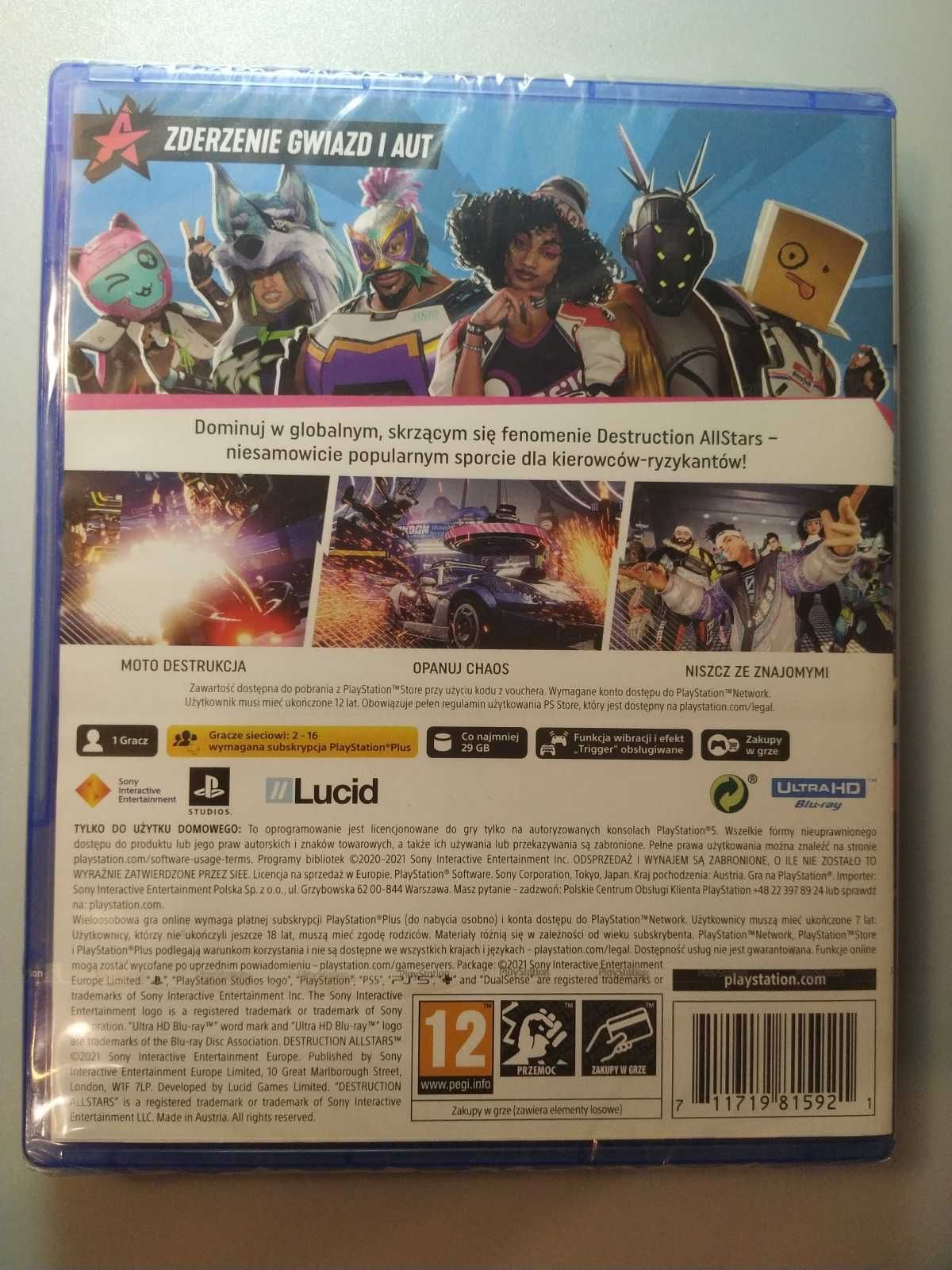 Gra Destruction AllStars - na PlayStation 5 - Nowa - Po polsku - PS5