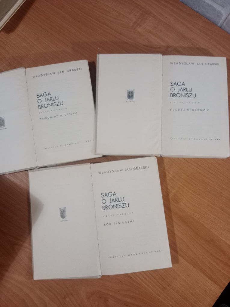 Saga o Jarlu Broniszu tomy 1 - 3 komplet