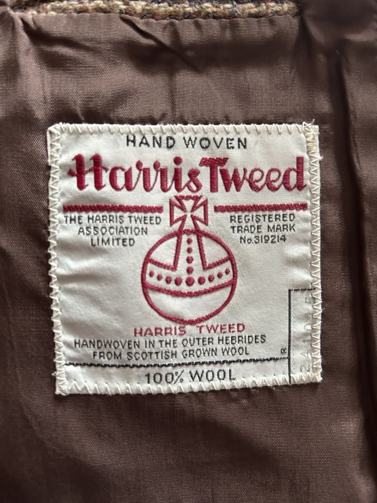 Oryginalna marynarka Harris Tweed – 100% wełna, Made in Scotland