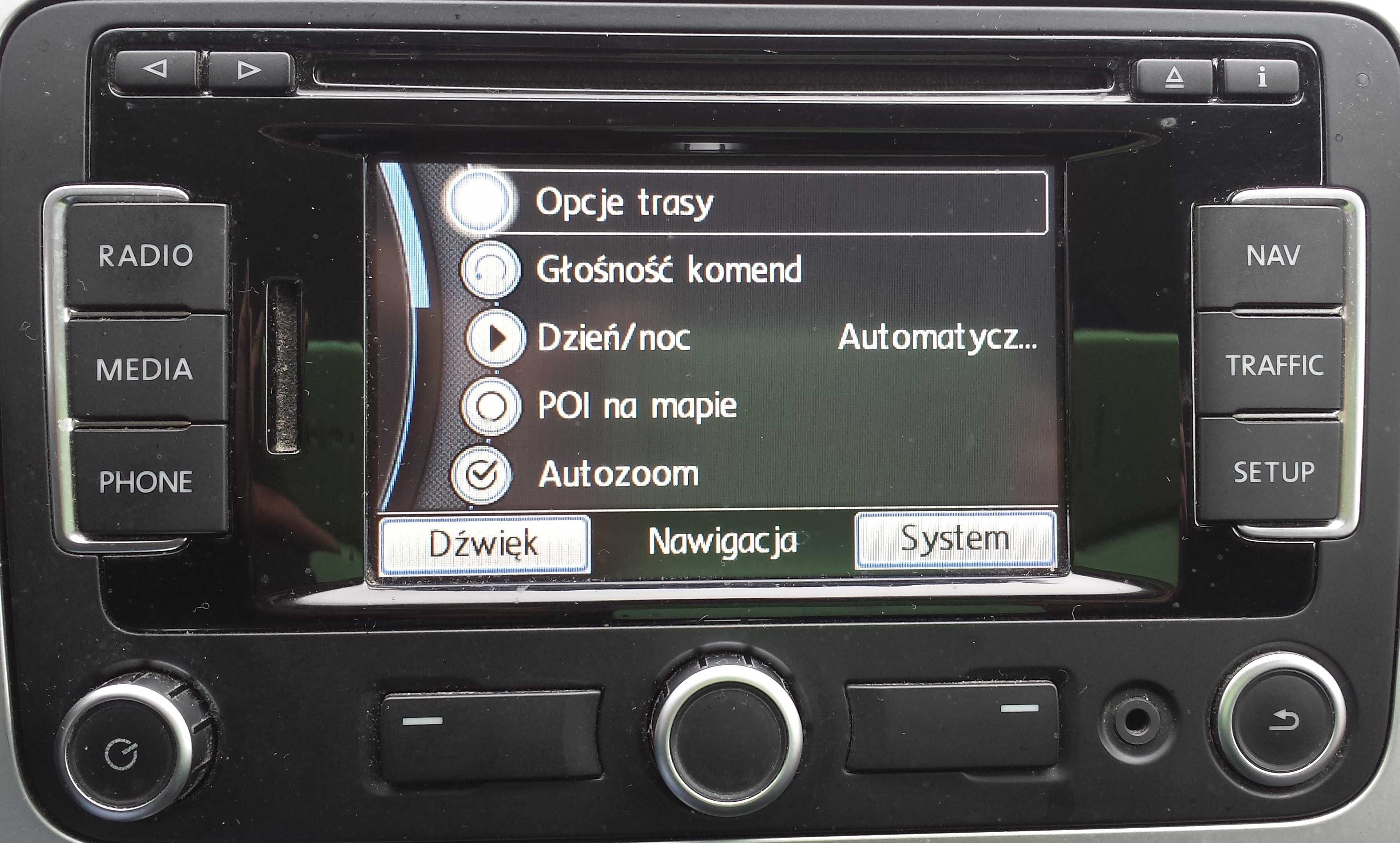 Polskie menu pl lektor mapa VW RNS 310 V12 Nowość VW Golf Skoda Seat