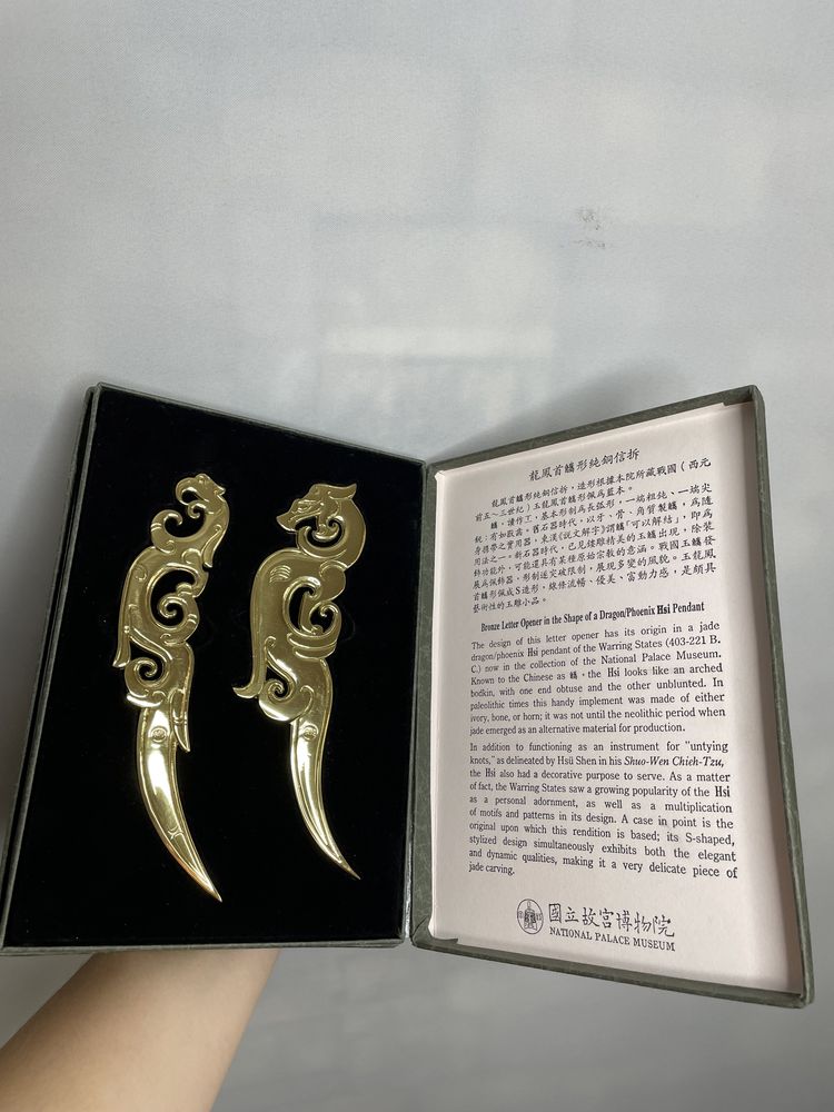 Noże do otwierania listów chińskich w kształcie feniksa