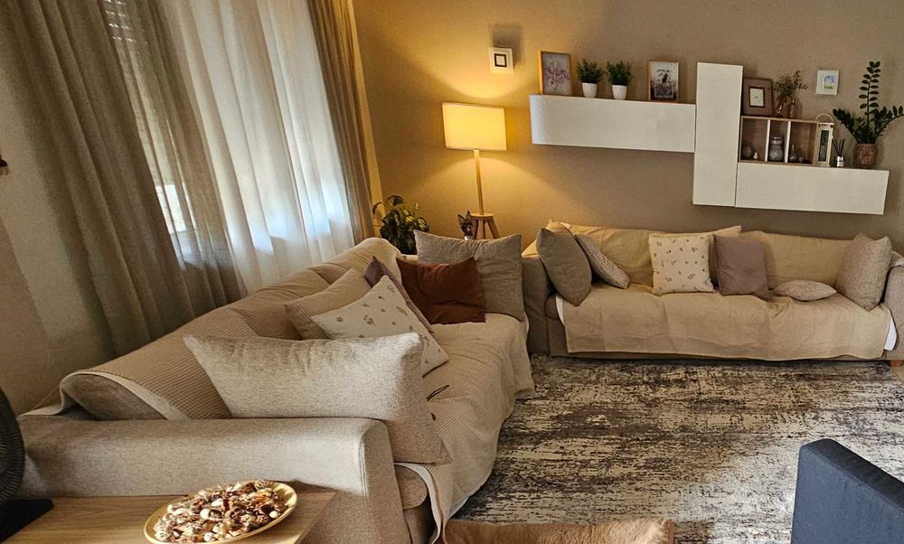 Conjunto de sofás de 3 lugares