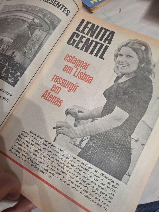 Revistas vintage radio televisão lenita gentil