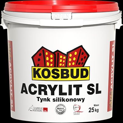 Tynk silikonowy 25 kg KOSBUD biały BK 1236