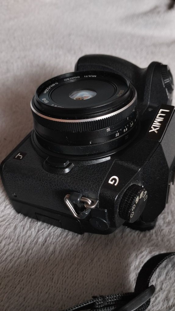 Aparat Lumix g7 + obiektyw manulany