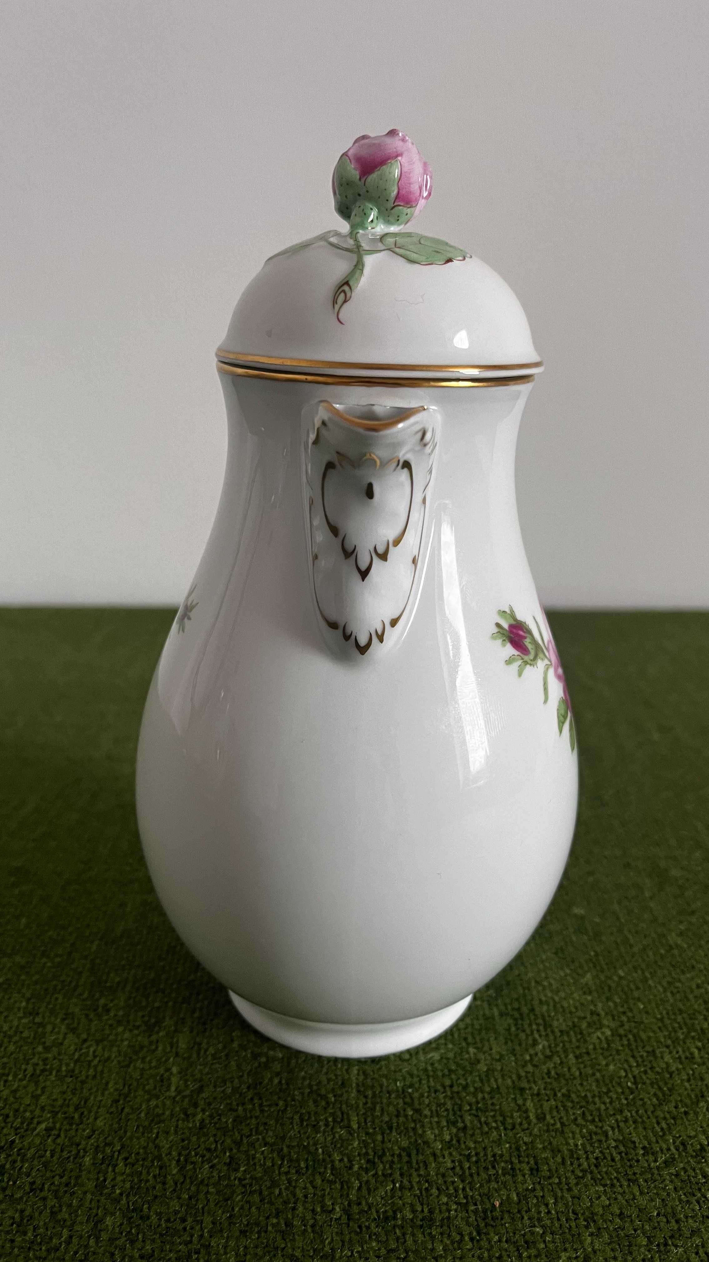 Dzbanek z różą porcelana Furstenberg