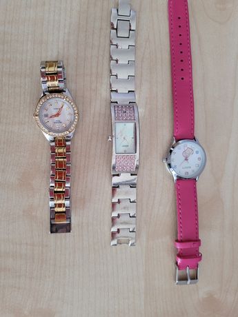 3 zegarki damskie 2szt- SECONDA po konserwacji zegarmistrzowskiej.