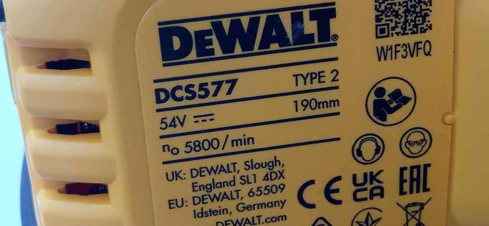 Piła DEWALT 54V FlexVolt  190mm + Torba Body DCS577 NOWA