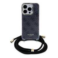 Etui Guess Crossbody Cord 4G Print Na Iphone 15 Pro Max - Czarne