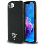 Etui Guess Grained Triangle Magsafe Do   Iphone 16E Czarny