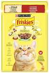 Pyszna karma dla kotów z wołowiną i witaminami - Friskies saszetka 85g