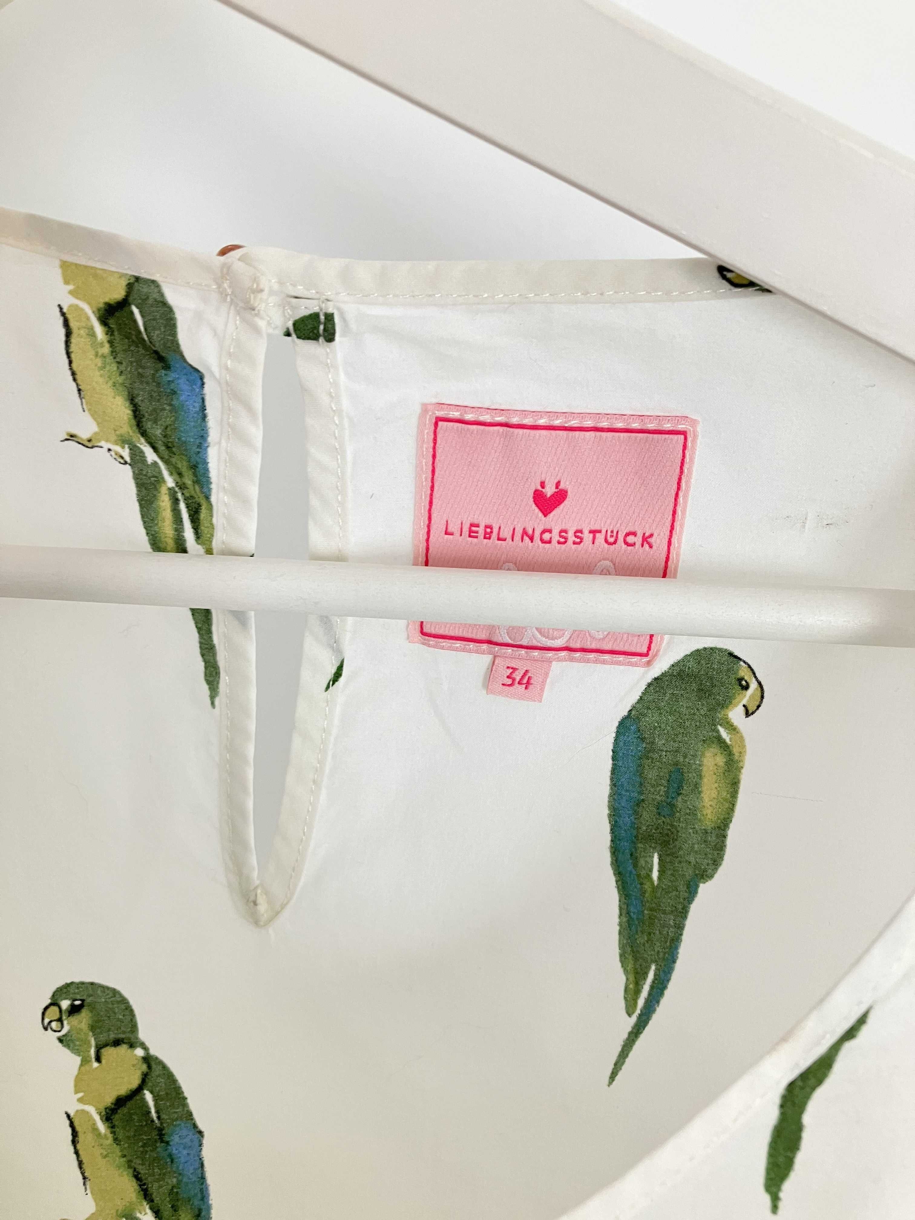 Lieblingsstuck bawełniana bluzka w papugi premium 34