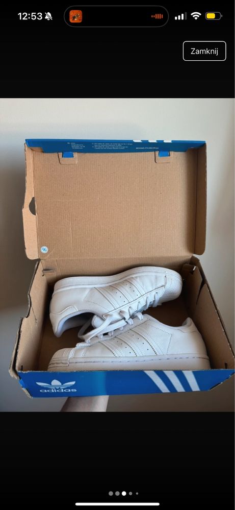 Buty Adidas superstary nowe, pudelko dodatkwoo