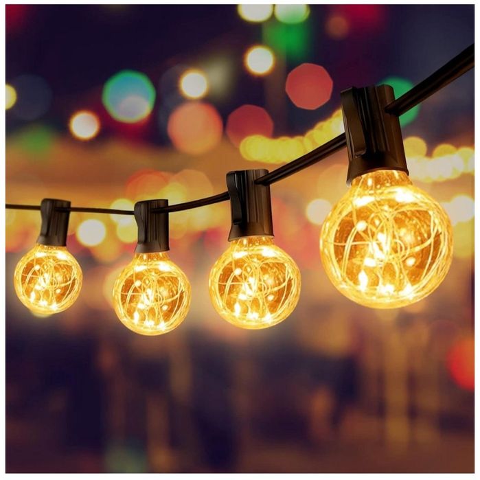 11-metrowy bożonarodzeniowy sznur świetlny ozdobne żarówki 25 LED