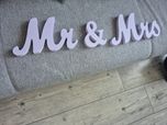 Drewniany napis Mr & Mrs