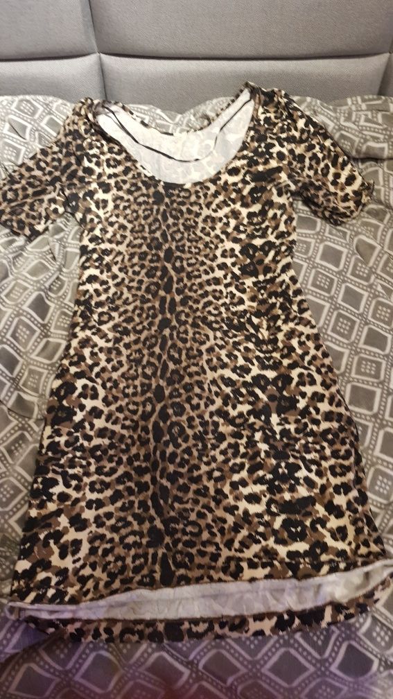Tunika w  print geparda