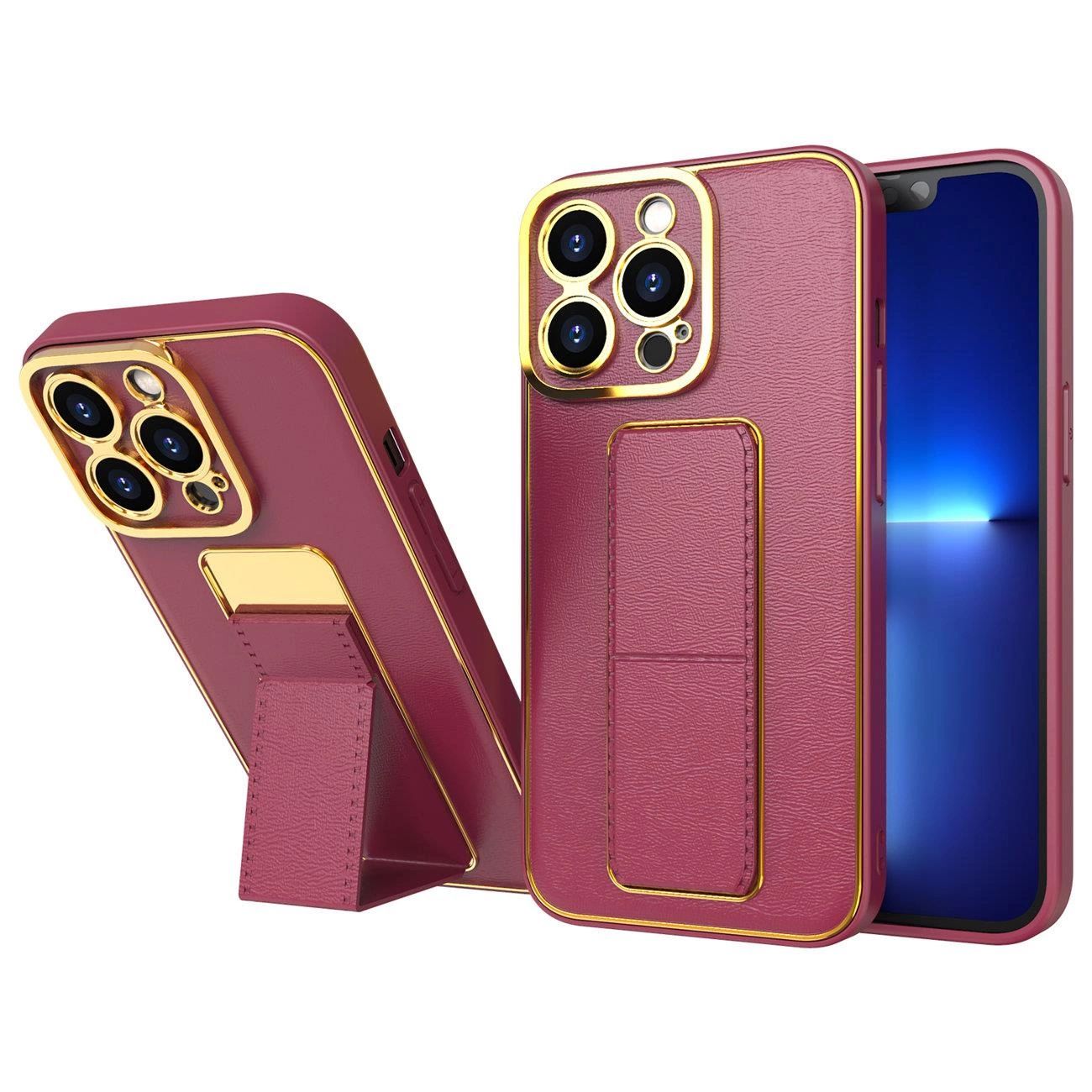 New Kickstand Case Etui Do Iphone 13 Pro Z Podstawką Czerwony