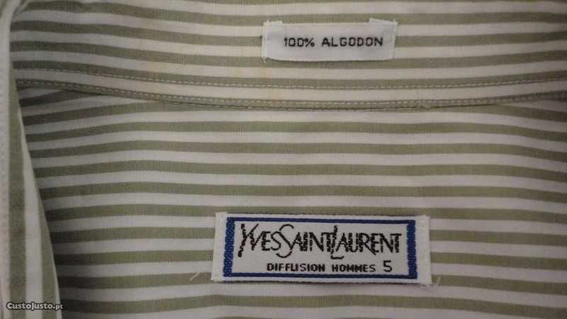 Camisa de homem às riscas Yves Saint Laurent