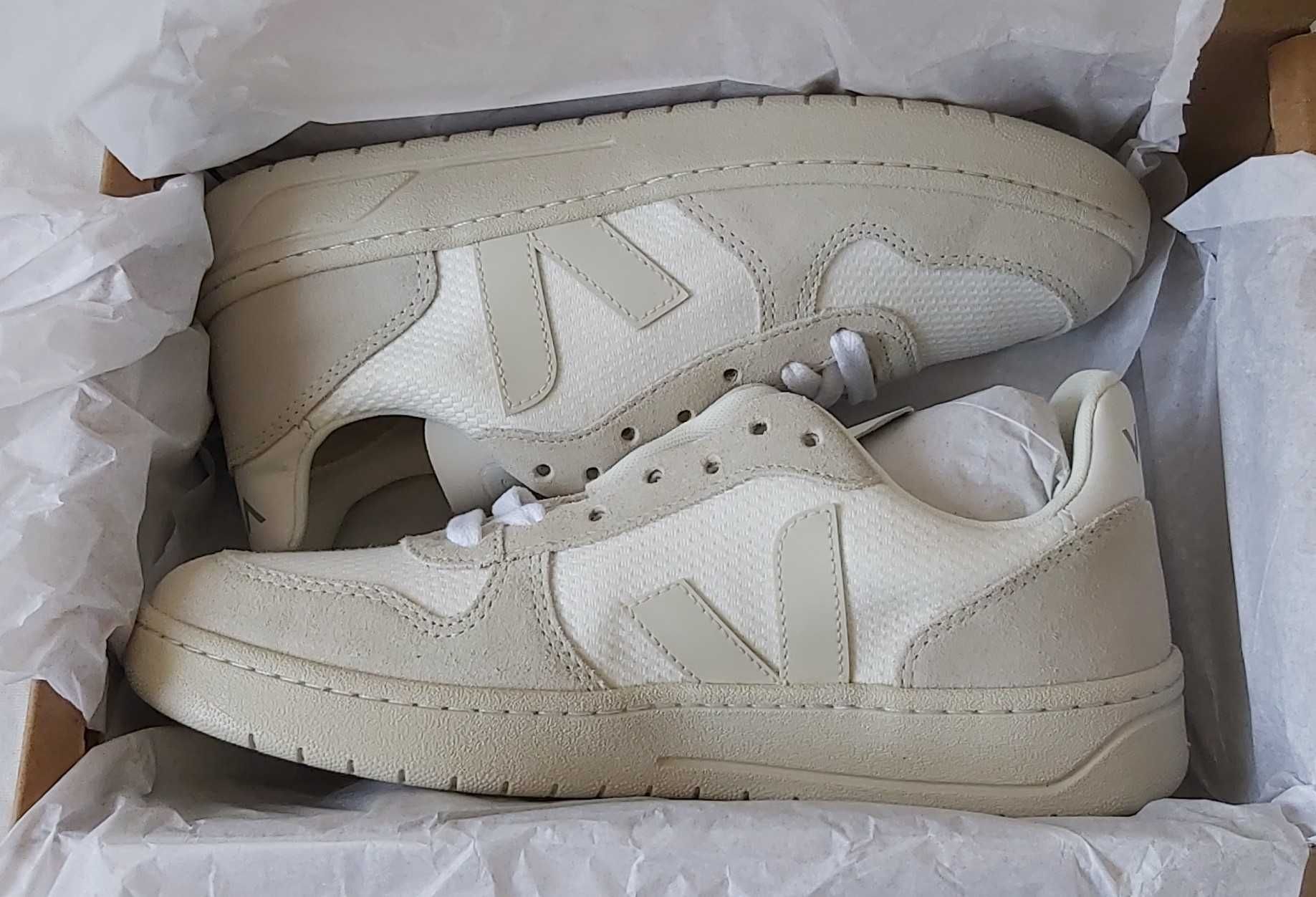 Ténis Veja V-10 B-Mesh White Natural Pierre, Tam. 40, Originais, Novos