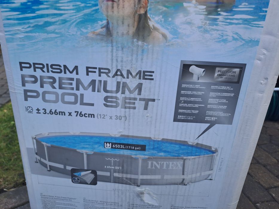 Intex Zestaw basenowy z ramą Prism Frame Pool nowy okazja
