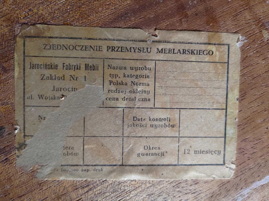 Biurko z lat 70, vintage PRL, prod. Jarocin, stan dobry