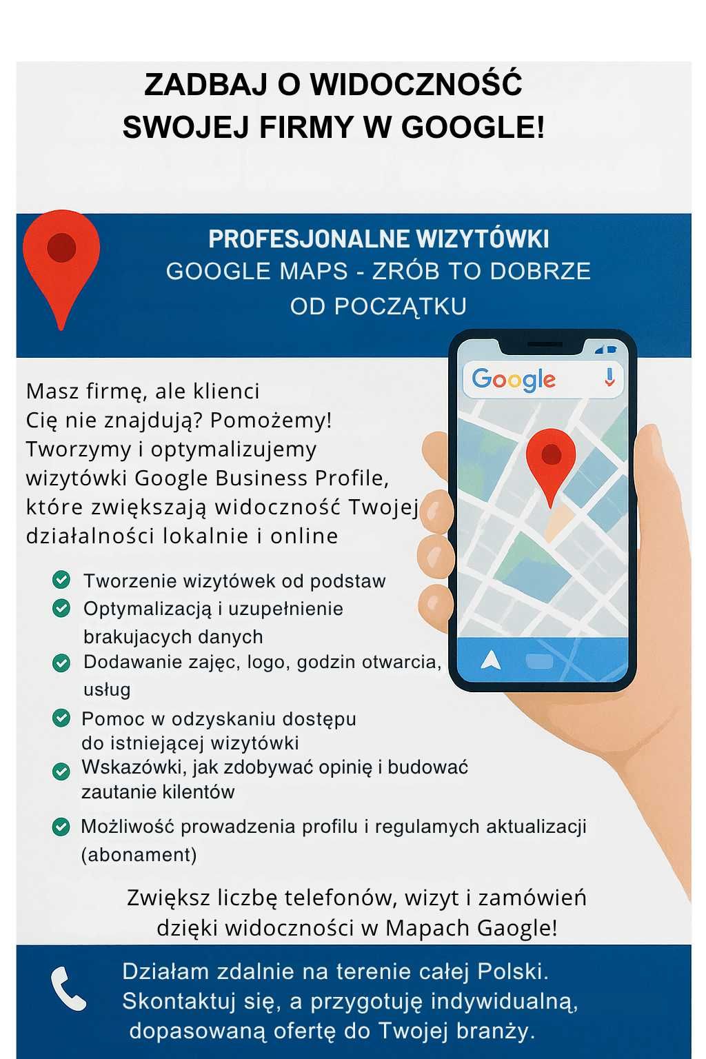 Zadbaj o widoczność swojej firmy w Google!