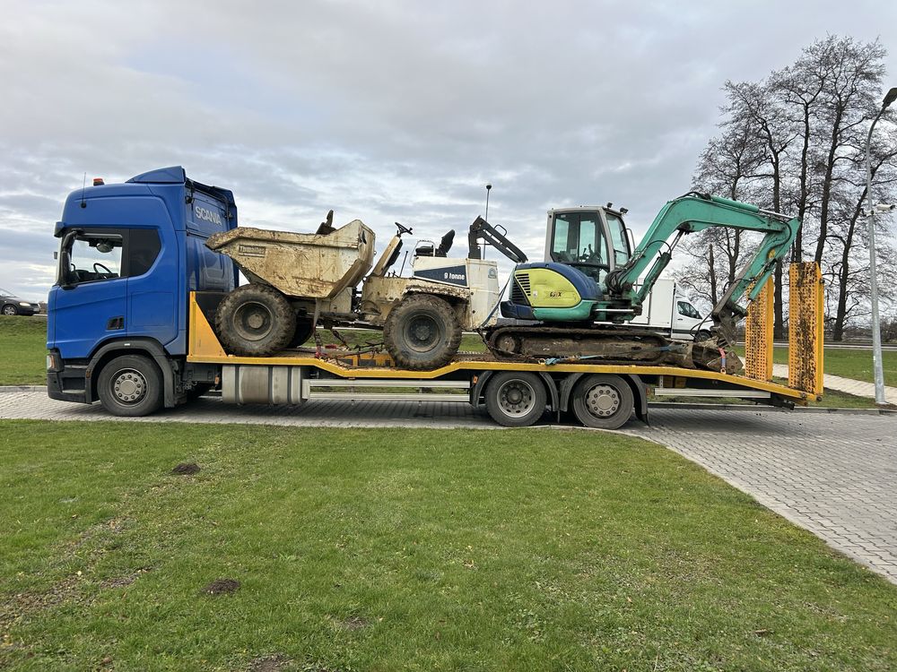 Transport maszyn rolniczych,budowlanych(przerzut,laweta,jcb,CAT,case)