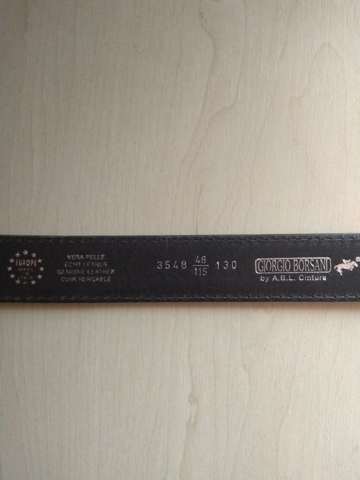 Замшевый кожаный мужской ремень.