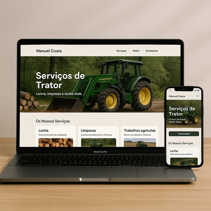 Criação de Websites a partir de 25€ (I.A. incluída) €
