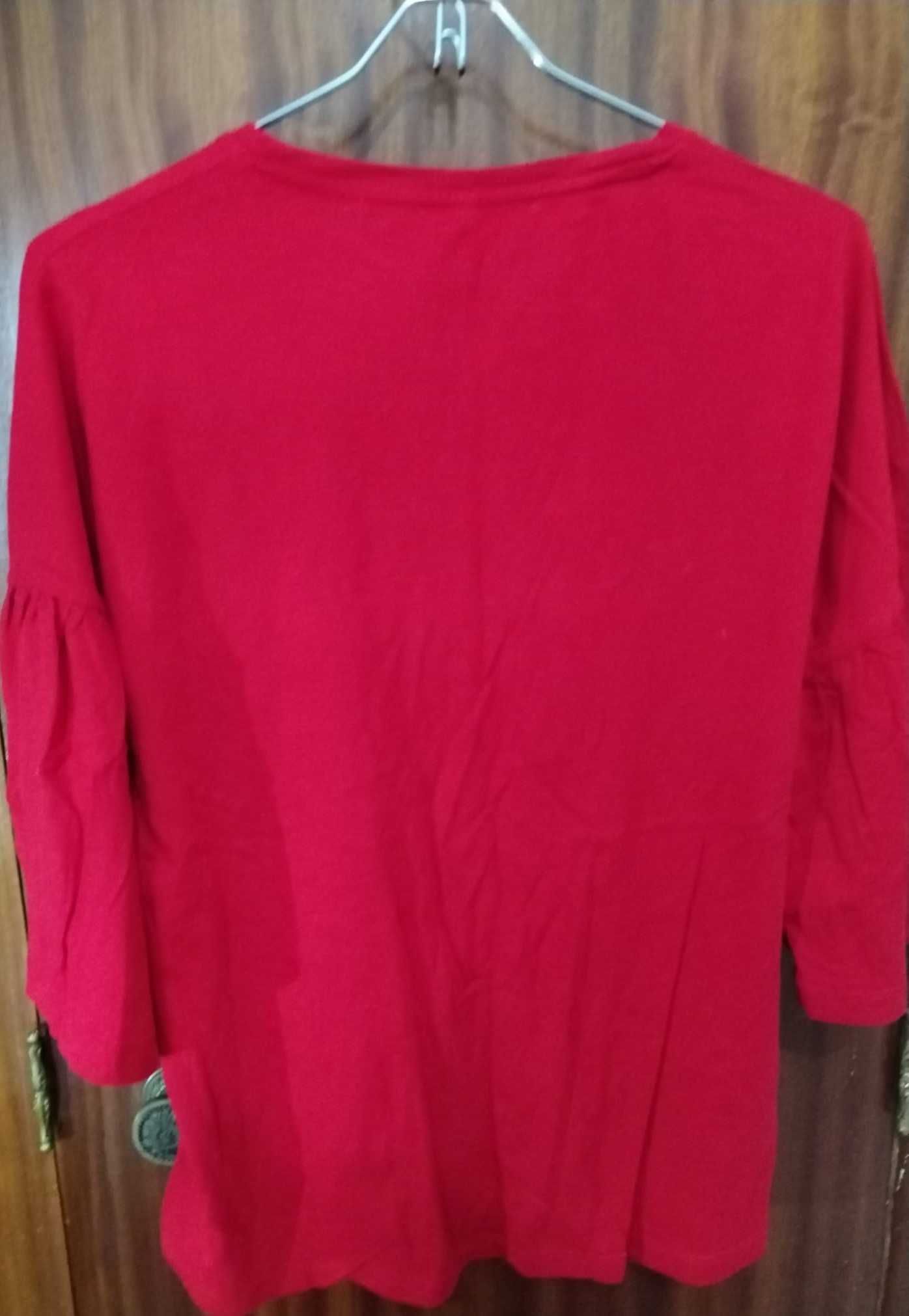 Camisola de manga comprida vermelha Tiffosi Tamanho S
