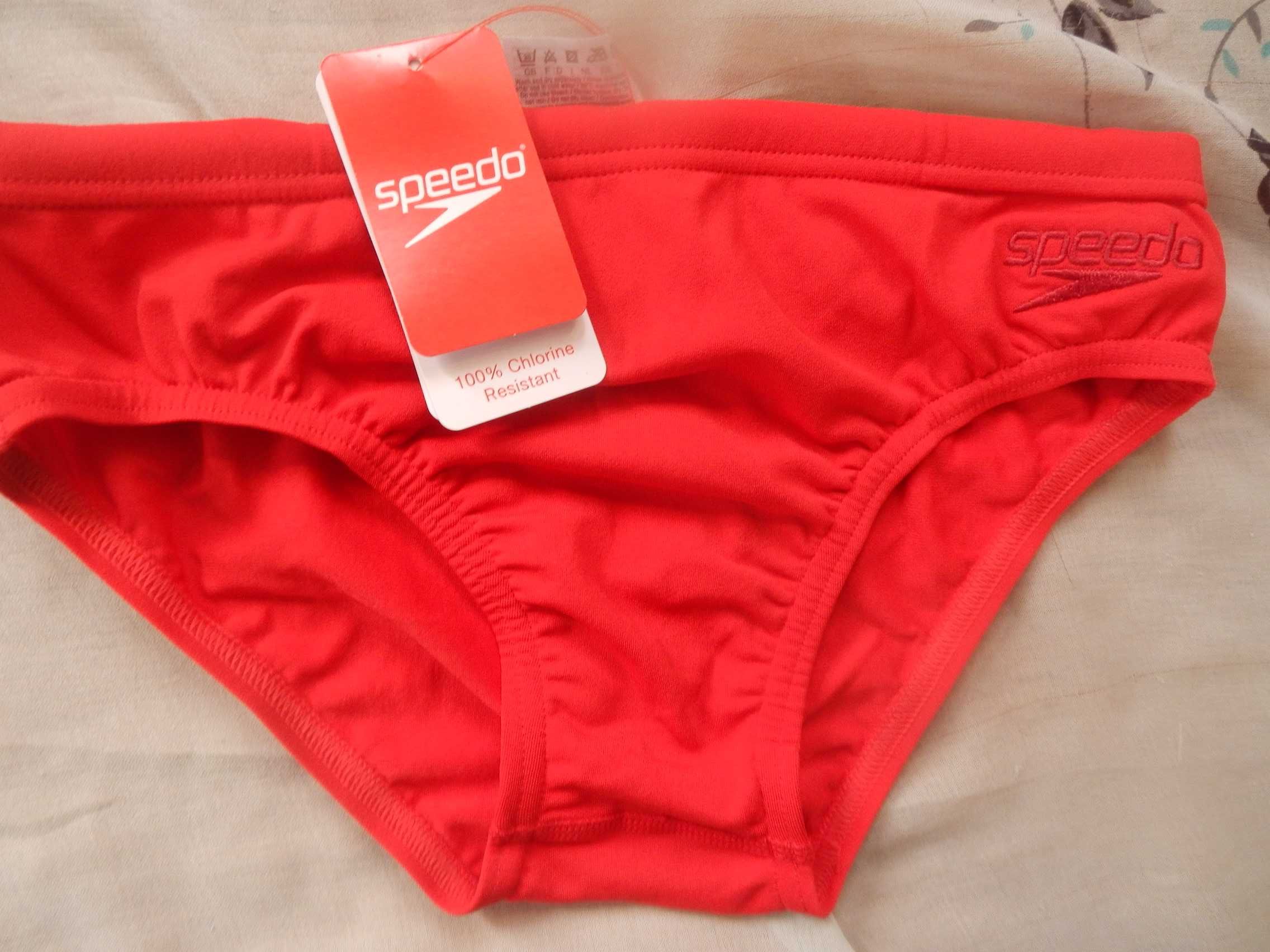 Wyprzedaż->Slipy dziecięce Speedo czerwony szerokość 31 cm x 2 ostatni