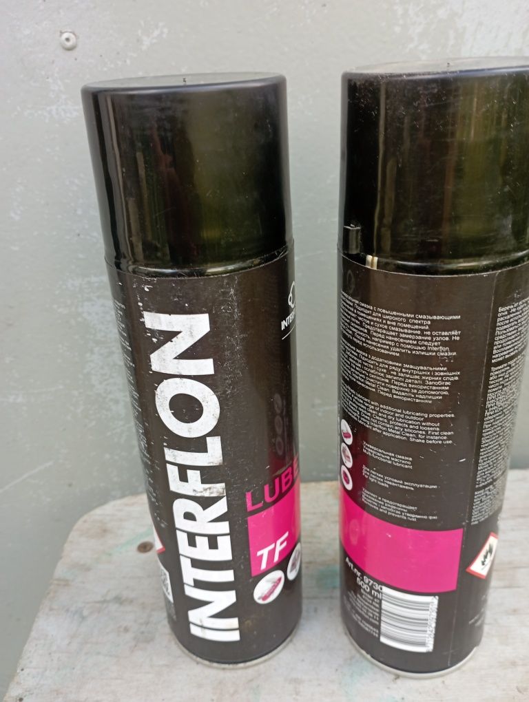 Смазки Interflon lube, силиконовое мастило ,Gleitmo 980.