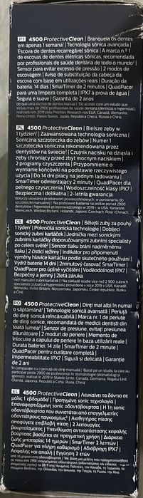 Escova de dentes elétrica Philips Sonicare 4500- nova, 3 anos garantia