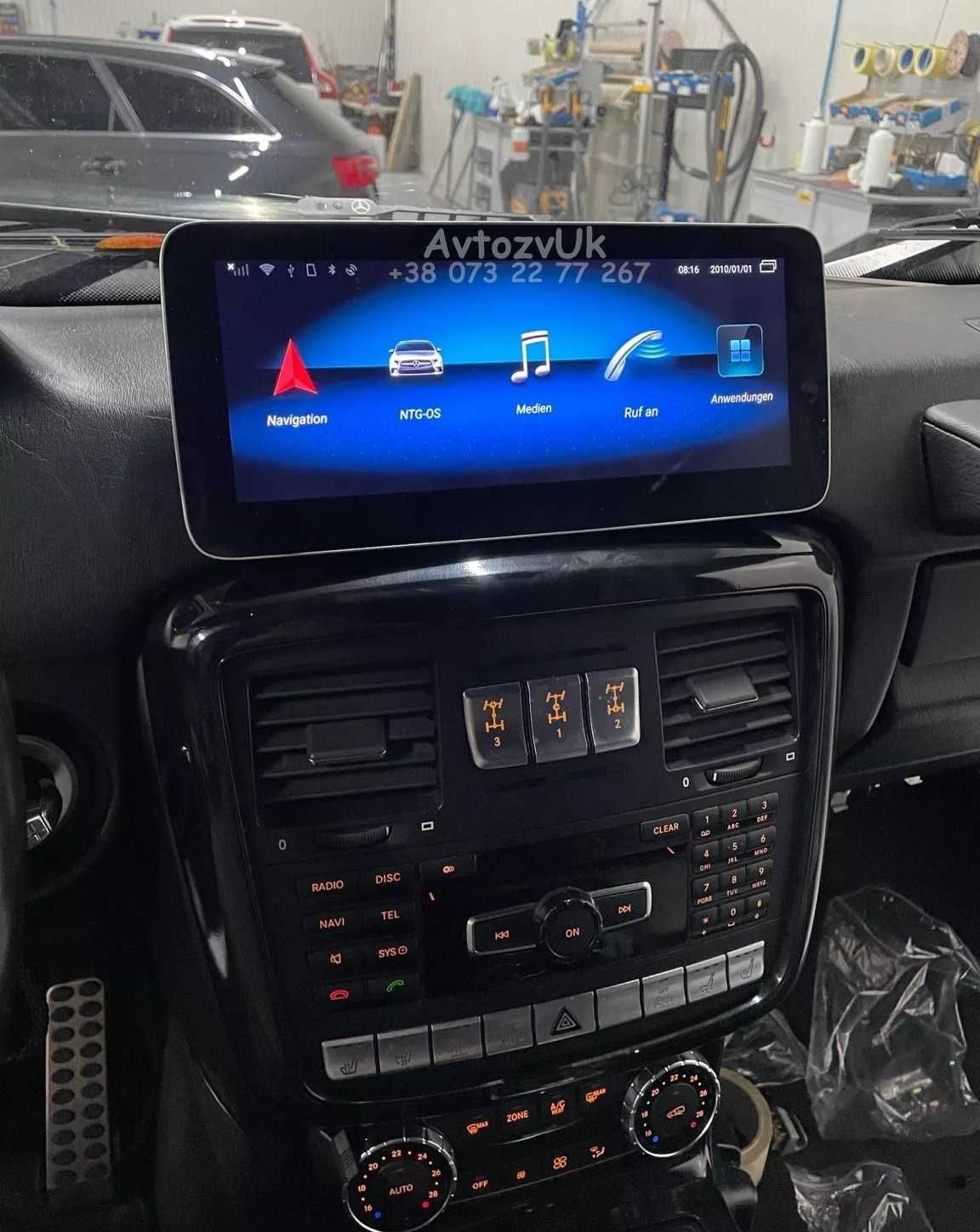 Дисплей W461 W463 W464 NTG USB TV Mercedes G магнитола Android CarPlay