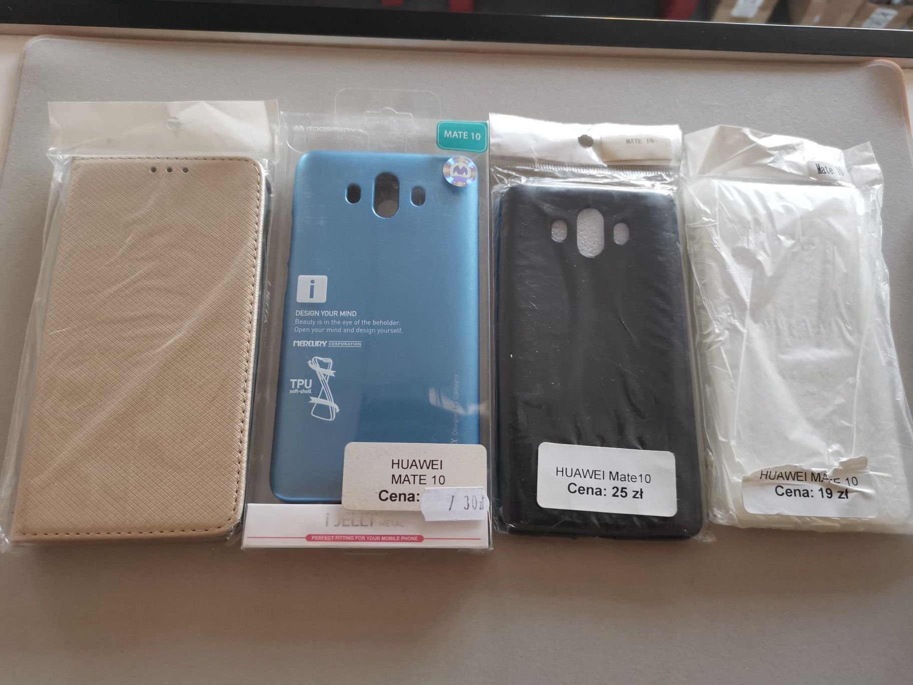 Komplet 4 sztuk etui pokrowiec futerał case plecki do Huawei Mate 10