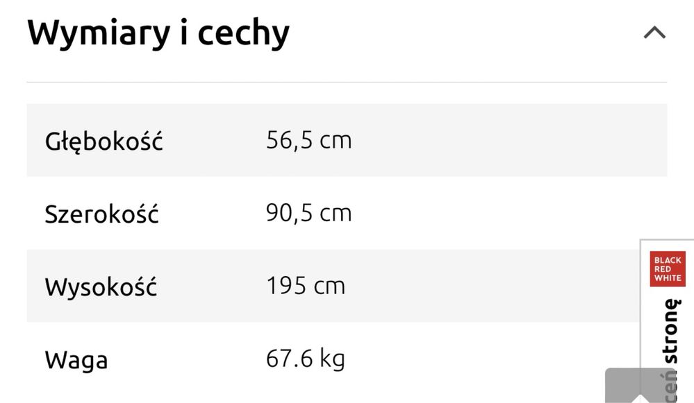 Szafa komoda zele brw